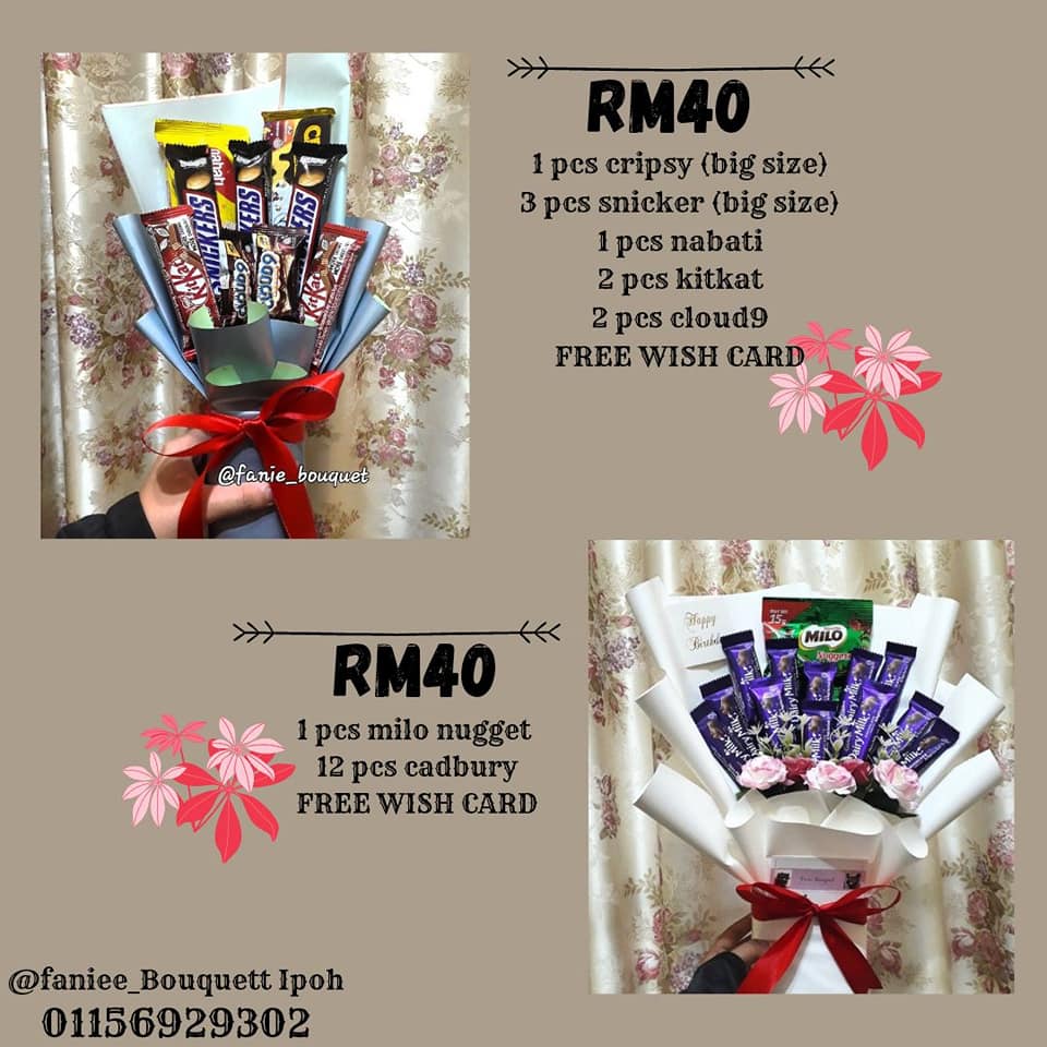 choc bouquet bajet RM25